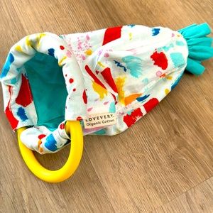 Lovevery The Thinker Play Kit Colorful Organic Cotton Sensory Pouch NWOT